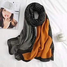 圍巾 披肩 韓版秋冬新款真絲混紡絲巾女刺繡高檔釘珠外搭披肩圍脖圍巾薄款WY040 歷史價格詳細信息