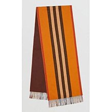 BURBERRY雙面兩用格紋羊絨圍巾(海軍藍) 歷史價格詳細信息