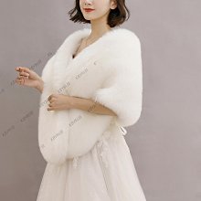 婚紗披肩女2022新款冬季加厚保暖新娘結婚旗袍外搭高貴旗艦店斗篷-KBY科貝 歷史價格詳細信息