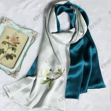 蘇繡蘇州刺繡球花真絲桑蠶絲長款圍巾女士絲巾中國特色手工藝禮品-kby科貝 歷史價格詳細信息
