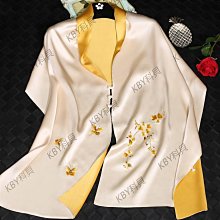 蘇州刺繡絲巾女中國風絲綢圍巾桑蠶絲蘇繡真絲披肩繡花春出國禮品-kby科貝 歷史價格詳細信息