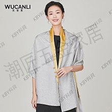 圍巾 披肩 國風時尚仿真絲印花職業圍巾女秋冬保暖薄款圍脖兩用披肩紗巾新款WY040 歷史價格詳細信息