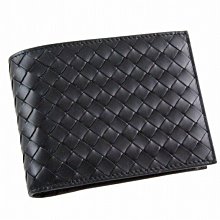 BOTTEGA VENETA 經典編織小牛皮卡片/零錢包(黑色) 歷史價格詳細信息
