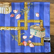 日本製 TRUSSARDI 手帕 手巾 汗巾 淡粉色 條紋 花圈 圖案 100%棉 A1900159-19-09 歷史價格詳細信息
