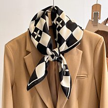 方巾 領巾 絲巾 圍巾 2023春秋新款時尚小香風氣質絲巾女兩用披肩頭巾小圍巾方巾領巾WY040 歷史價格詳細信息