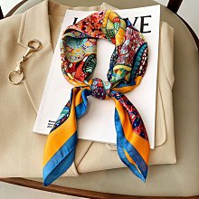 2021新款真絲小方巾夏天防曬裝飾薄款桑蠶絲絲巾洋氣百搭時尚印花 歷史價格詳細信息