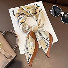 方巾 領巾 絲巾 圍巾 2023春秋新款時尚小香風氣質絲巾女兩用披肩頭巾小圍巾方巾領巾WY040 歷史價格詳細信息