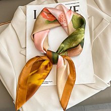 方巾 領巾 絲巾 圍巾 2023春秋新款時尚小香風氣質絲巾女兩用披肩頭巾小圍巾方巾領巾WY040 歷史價格詳細信息