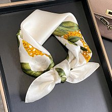 方巾 領巾 絲巾 圍巾 韓版印花小方巾女秋冬保暖圍巾時尚職業裝飾領巾圍巾保暖披肩發帶WY040 歷史價格詳細信息