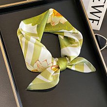 方巾 領巾 絲巾 圍巾 韓版復古印花絲巾女時尚仿真絲圍脖氣質春秋配襯衫小領巾保暖圍巾WY040 歷史價格詳細信息