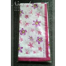 【智美精品屋】韓國製 超薄 粉紫邊 花朵印花 棉紗手帕 新品 現貨 價格比較,價格查詢,歷史價格詳細信息