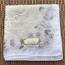 日本手帕  擦手巾 Nina Ricci no.121-3 57cm 大尺寸可當領巾 歷史價格詳細信息