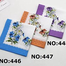 ☆創意特色專賣店☆28*28cm 全棉印花 女士手帕 老式清爽薄手帕-NO:404~NO:406 歷史價格詳細信息