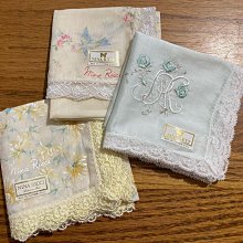 日本手帕  擦手巾 Nina Ricci no.121-3 57cm 大尺寸可當領巾 歷史價格詳細信息