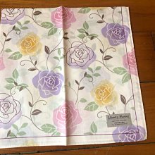 ~~凡爾賽生活精品~~全新日本進口紫色邊粉紅色玫瑰花造型純棉抹布.小方巾~日本製 歷史價格詳細信息
