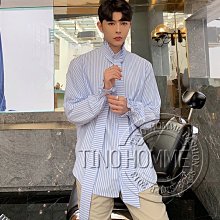 《TINO HOMME》2019春夏新款日韓版英倫風OVERSIZE大飄帶領結破壞破壞袖寬鬆長袖襯衫 歷史價格詳細信息