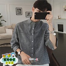 小立領七分袖襯衫七分袖 百搭 舒適 韓國 襯衫 外套 休閒 秋裝 春裝 上衣-MINTS名仕男裝 歷史價格詳細信息