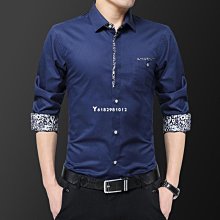 熱銷 韓版長袖襯衫襯衣M-5XL新款男裝襯衫潮流印花男士長袖襯衫花襯衫商務風襯衫西裝襯衣上衣5色HKYS.722 可開發 歷史價格詳細信息