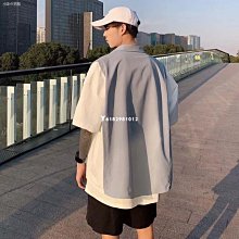 短袖襯衫男 休閒襯衫 男生襯衫 襯衫男 短袖男高級感碎花復古港風夏威夷花襯衫男女修身沙灘短 歷史價格詳細信息