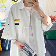 很仙的襯 男士拼色修身襯 春秋韓版帥氣撞色襯男 網紅長袖襯痞帥 歷史價格詳細信息