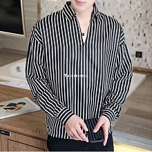 長袖襯衫 韓版寬鬆條紋口袋都會休閒襯衫【TJ9440】Doppler 現貨＋預購 歷史價格詳細信息