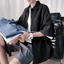 熱銷 ???工裝短袖襯衫男士夏季休閑日系痞帥襯衣港風復古寬松很仙的上衣潮工裝機能衣著 工裝襯衫 襯衫外套-可開發票 歷史價格詳細信息