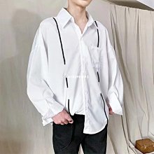 熱銷 男道日系復古長袖翻領長袖條紋襯衫男女情侶裝春秋休閑襯衣男士上衣潮韓版港風日系彈性休閒透氣百搭潮牌ins overs 歷史價格詳細信息