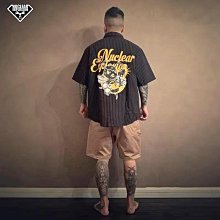 美式條紋短袖襯衫男夏季休閑帥氣百搭寬松潮牌翻領設計感小眾襯衣-zero潮流屋 歷史價格詳細信息
