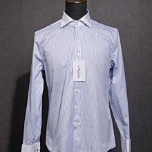 『名品站』菲拉格慕休閒長袖襯衫 英倫風型男修身條紋襯衫 原單大牌 專櫃精品簡約紳士白領襯衣40AT229 歷史價格詳細信息