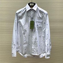 印花高級長袖襯衫男大尺碼時尚薄款緊身燙鑽襯衫春秋歐洲站寸衫韓版長袖 男生長袖文青休閒素色韓系 歷史價格詳細信息