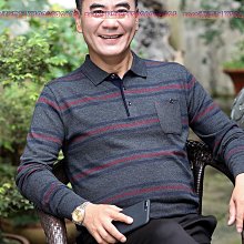 爸爸長袖T恤薄款中年男士春裝打底衫中老年人男裝爺爺寬松上衣服 polo衫男 工作服 長袖上衣 T恤男 襯衫男 純棉T恤-滿599免運 歷史價格詳細信息