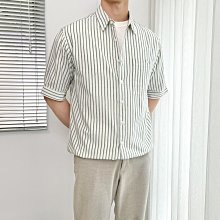 夏季純色男士中袖襯衣短袖修身韓版潮流髮型師7七分袖帥氣襯衫 歷史價格詳細信息