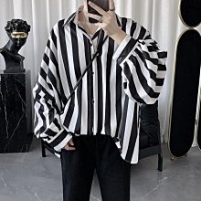 男士條紋襯衫長袖寬鬆韓版 T 恤時尚復古休閒上衣  Lelaki XY0638 歷史價格詳細信息