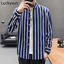 長袖襯衫 韓版直條紋休閒百搭雅痞 寬鬆襯衫【TJC8343】Doppler 現貨＋預購 歷史價格詳細信息