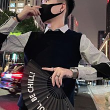 襯衫男 高級感條紋襯衫男長袖修身韓版潮流痞帥休閒襯衣商務正裝秋季寸衫 男士衣著 歷史價格詳細信息