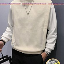 假兩件 衛衣男 新款ins 學院風秋裝上衣 情侶裝 韓版潮流寬鬆港風（VY115）【壹號站】 歷史價格詳細信息