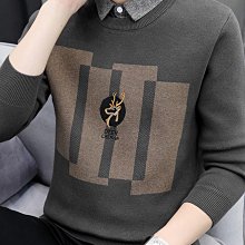 男士長袖上衣 男士打底衫秋冬季加絨加厚印花圓領長袖t恤男士潮牌休閑衛衣上衣體恤打底衫-潮流好物 歷史價格詳細信息