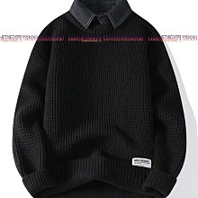 冬季男士保暖襯衫假兩件針織衫加絨加厚襯衣領長袖防寒男裝上衣長袖襯衫牛仔 長袖t shirt 排汗 t恤 男生衣著 素色襯 歷史價格詳細信息