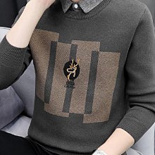 【秋冬新品】假兩件長袖襯衫男 修身韓版襯衫男 小眾個性拼接撞色上衣男 男襯衣 仿牛仔工裝長袖衫 305 歷史價格詳細信息