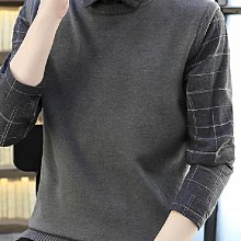 秋冬季假兩件毛衣男士韓版2023新款襯衫領打底針織衫帶領寬松線衣【zero潮流屋】 歷史價格詳細信息