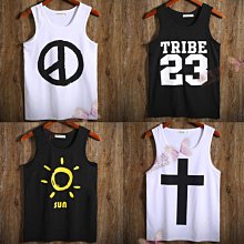 大匯倉〓男士背心夏季潮牌純色寬鬆運動休閒百搭港風無袖坎肩T恤男  t恤背心加絨長袖襯衫夾克衛衣防寒外套 歷史價格詳細信息