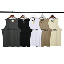 FOG ESSENTIALS男女背心復線T恤 背心，FEAR OF GOD疊穿籃球網眼寬松高街打底衫潮 黑色 米色雙色，高街風格寬松版型 歷史價格詳細信息