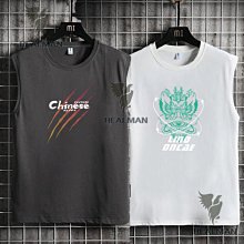 貼身關愛〓男士背心夏季潮牌純色寬鬆運動休閒百搭港風無袖坎肩T恤男  =t恤背心加絨長袖襯衫夾克衛衣防寒外套 歷史價格詳細信息