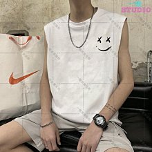 夏季新款背心男外穿潮流薄款無袖t恤男寬松坎肩港風運動籃球上衣-毛毛男裝 歷史價格詳細信息