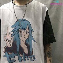 「一格男裝服飾」無袖T恤男夏季ins潮流復古暗黑系卡通印花寬松大碼打底背心上衣服XT 歷史價格詳細信息