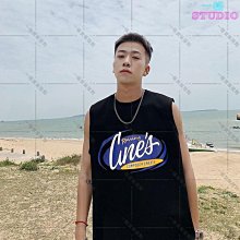 夏季簡約背心男港風痞帥字母印花無袖t恤潮牌時尚寬松ins休閑坎肩 歷史價格詳細信息
