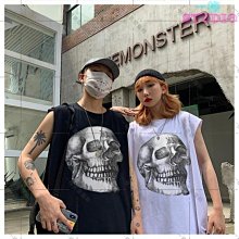 暗黑系無袖T恤男寬鬆男生背心男潮流純色汗衫打底坎肩吊嘎無袖背心運動背心男  59-真男人專賣店 歷史價格詳細信息