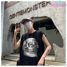 暗黑系無袖T恤男寬鬆男生背心男潮流純色汗衫打底坎肩吊嘎無袖背心運動背心男  59-真男人專賣店 歷史價格詳細信息