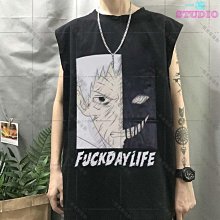 日系動漫背心男百搭外穿潮流帥氣炸街二次元印花超火夏季無袖T恤-毛毛男裝 歷史價格詳細信息