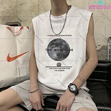 「一格男裝服飾」夏季新款男士背心T恤寬松百搭港風潮牌復古嘻哈街頭無袖上衣XT 歷史價格詳細信息